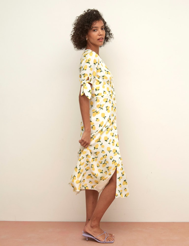 Zara lemon print dress top