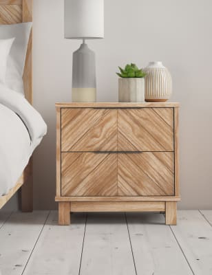 Chevron deals bedside table