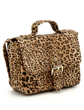 Leopard Design Mini Satchel Bag Image 2 of 5