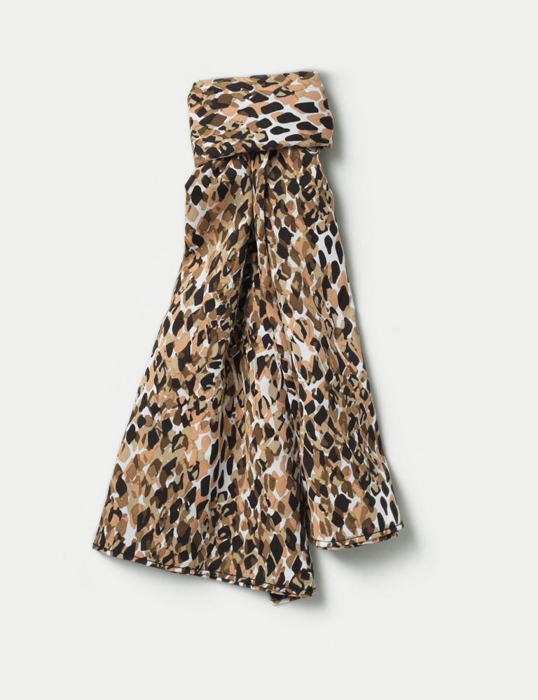 Leopard Hair Tie Wrap 1 of 3