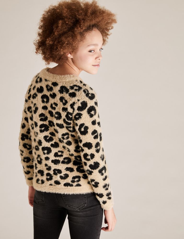 Leopard Knitted Jumper (6-14 Yrs) 4 of 4