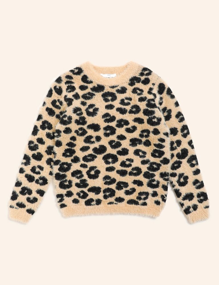 Leopard Knitted Jumper (6-14 Yrs) 2 of 4