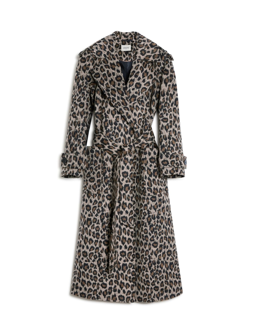 Belted Trench Dress + Stripes + Leopard