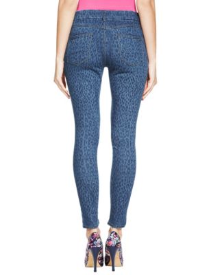 hue leopard print denim leggings - Cheap Sale - OFF 64%
