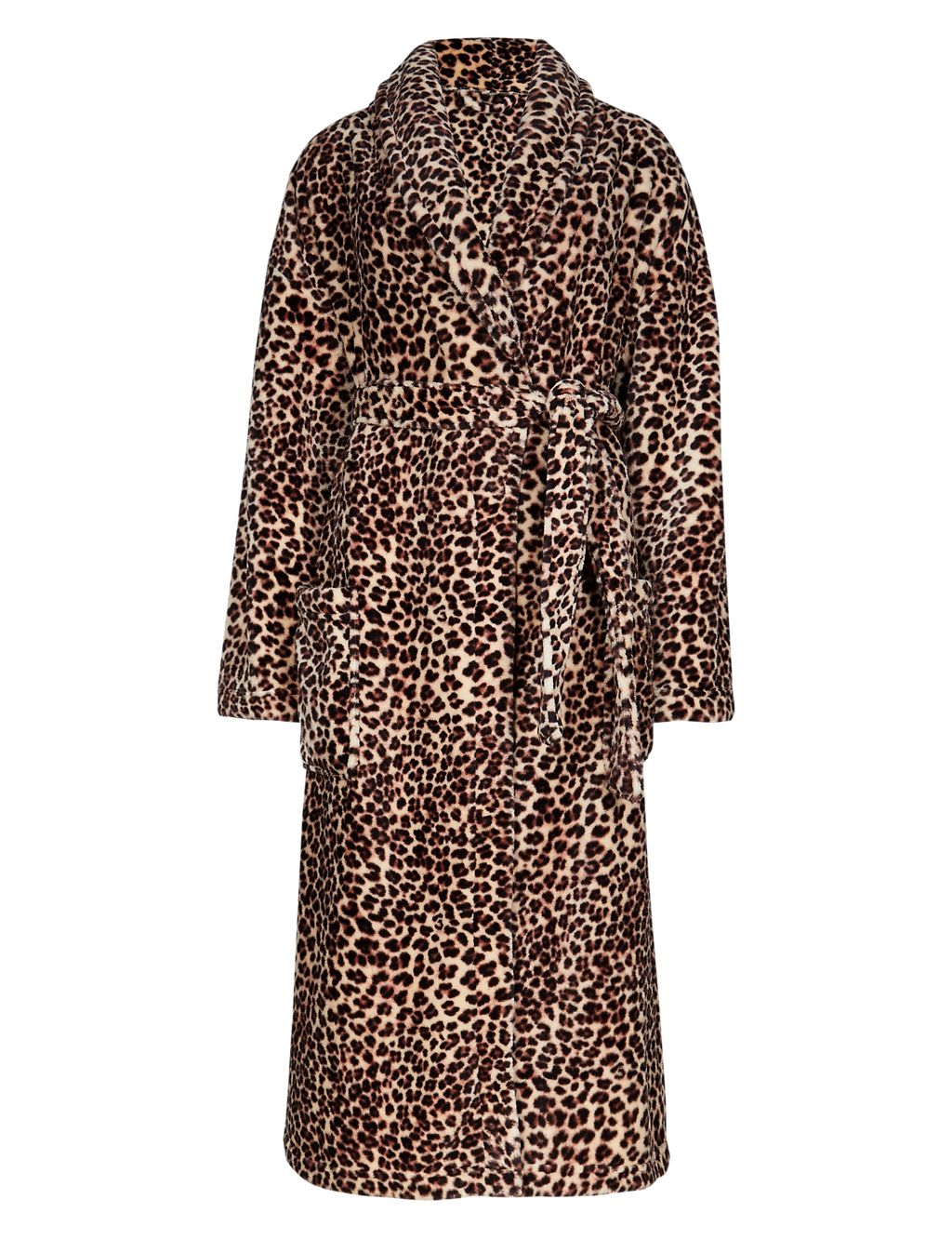 Leopard Print Dressing Gown with Belt 4 of 5