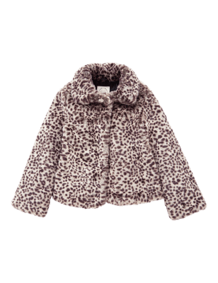 Next girls clearance leopard print coat