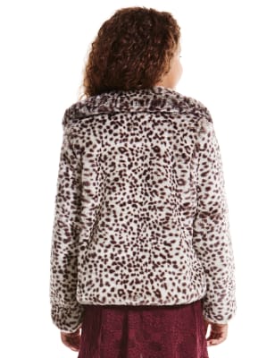 Leopard Print Faux Fur Coat (5-14 Years) | Indigo Collection | M&S