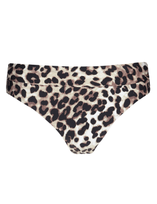 Leopard Print Hipster Bikini Bottoms | Autograph | M&S