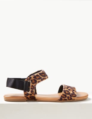 leopard sandals