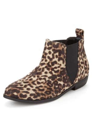 Leopard print boots hot sale marks and spencer