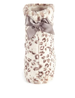 Leopard Print Slipper Boots | M&S Collection | M&S