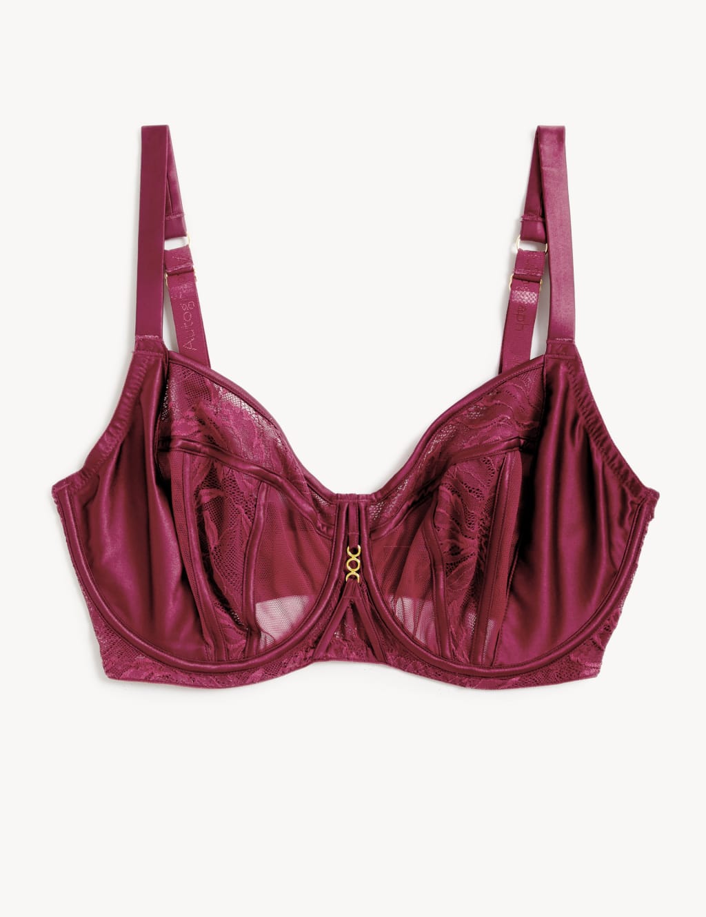 Lexington Lace & Mesh Wired Minimiser Bra C-G 2 of 7