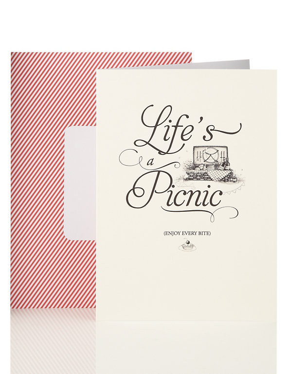 Life’s a Picnic Vintage Style Card Image 1 of 2