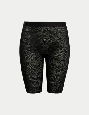 Black lace 2024 cycling shorts