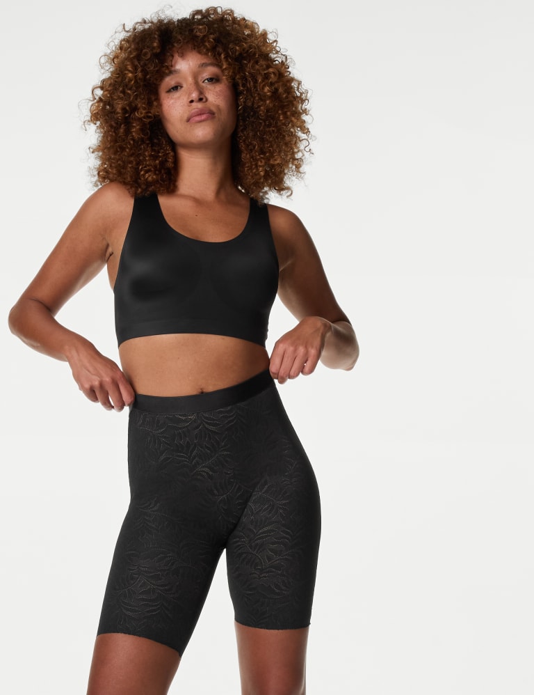 Black lace cycling shorts sales