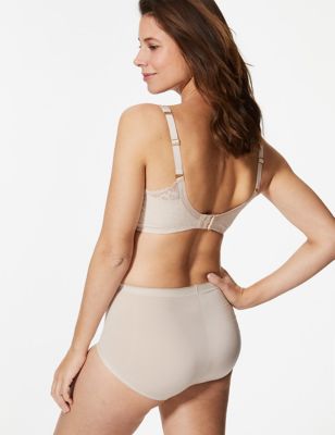 Light Control Sheer Shaping High Leg Knickers with Mesh, M&S Collection