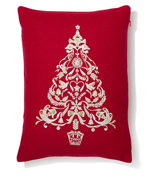 Light Up Christmas Tree Cushion Image 2 of 3