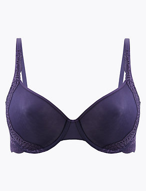 Light as Air™ Sheer Lace Padded Full Cup Spacer Bra A-DD Image 2 of 5