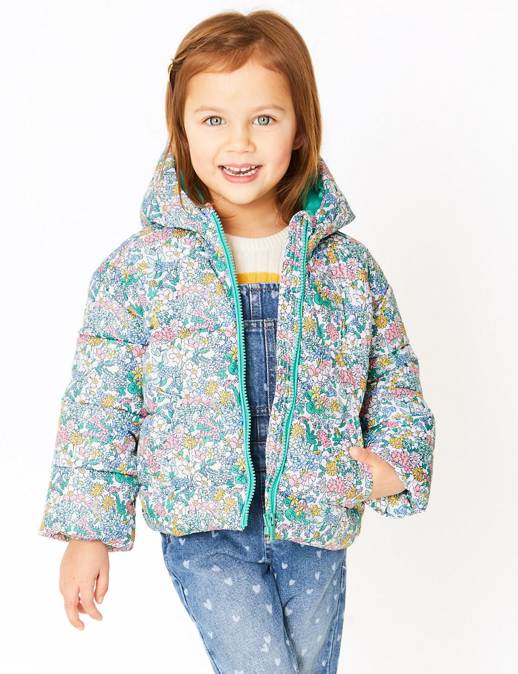 Lightweight Floral Padded Coat (2-7 Years) 3 of 5