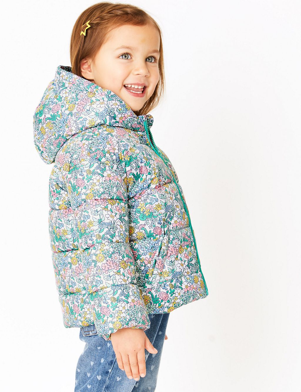 Lightweight Floral Padded Coat (2-7 Years) 4 of 5