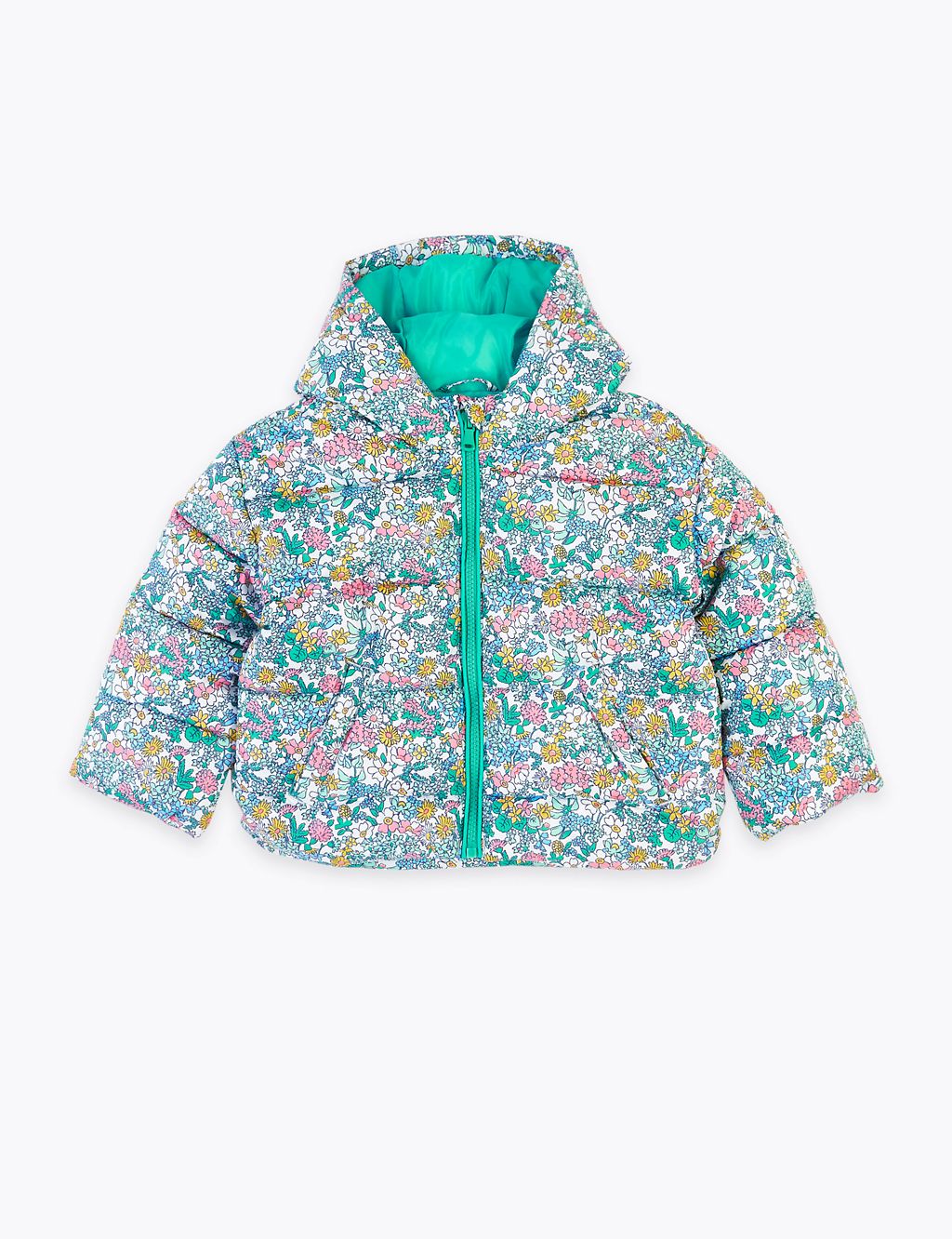 Lightweight Floral Padded Coat (2-7 Years) 1 of 5