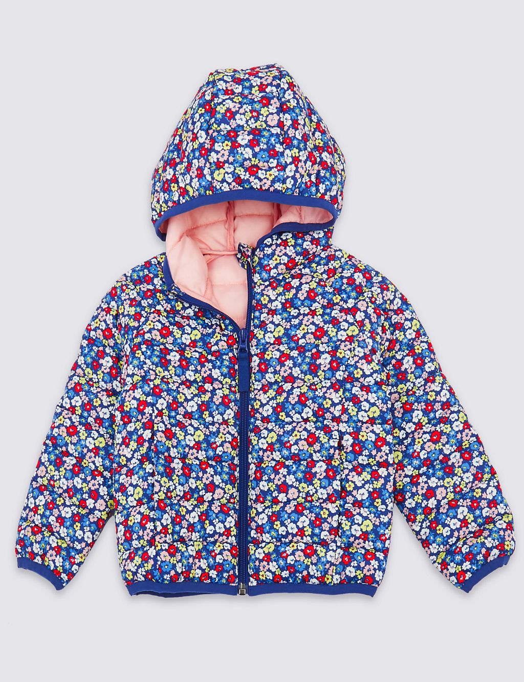 Lightweight Padded Floral Jacket (3 Months - 7 Years) 1 of 4
