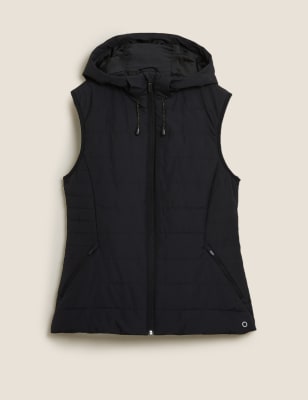 Womens black clearance gilet with hood