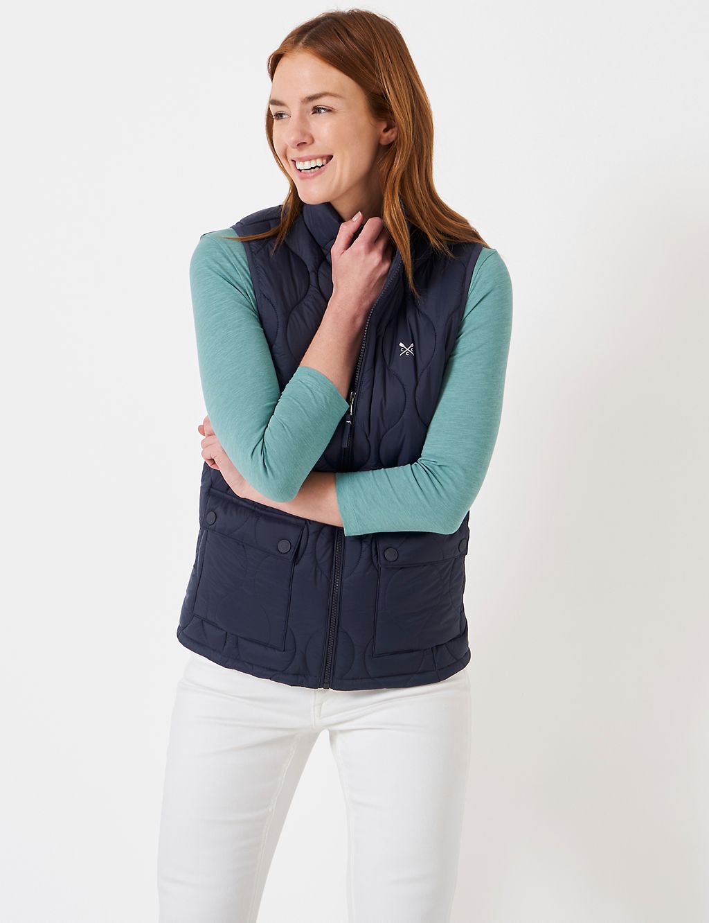Lightweight Quilted Funnel Neck Gilet 3 of 3