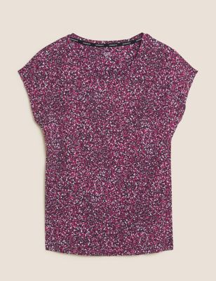 Lightweight Scoop Neck Relaxed T-Shirt Image 2 of 6