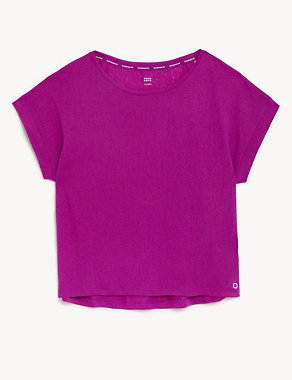 Lightweight Scoop Neck Relaxed T-Shirt Image 2 of 8