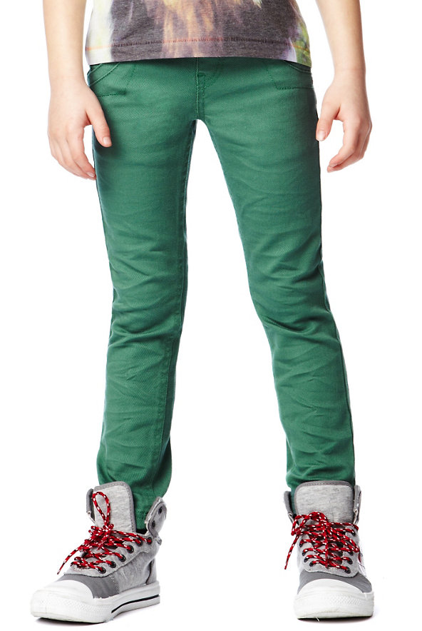 Limited Cotton Rich Skinny Twill Trousers Image 1 of 1