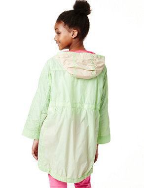 Limited Lightweight Hooded Shower Resistant Poncho Mac Image 2 of 5