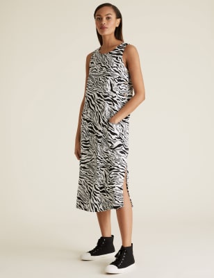 Midi shift dress zara sale