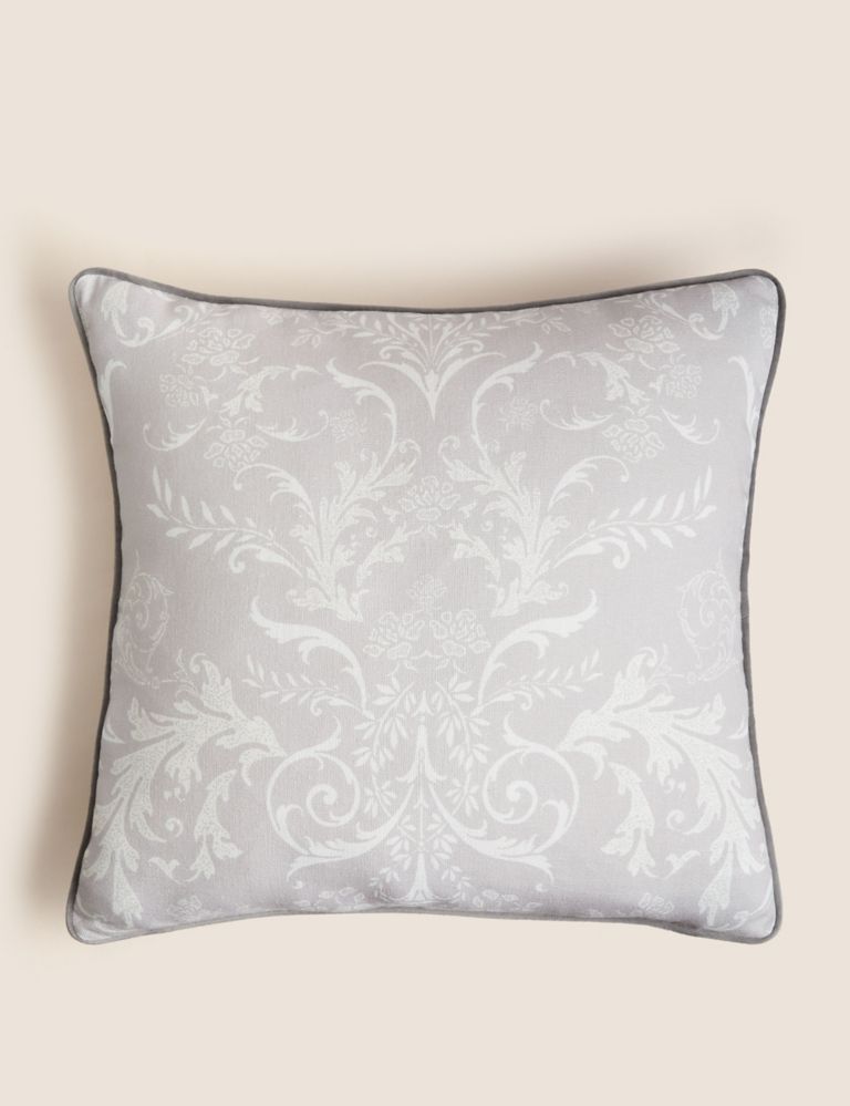 Linen Blend Aida Alouette Cushion 1 of 6