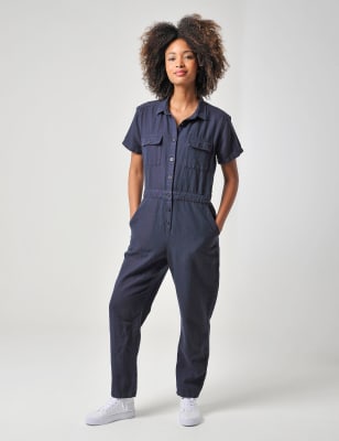 cotton utility jumpsuit