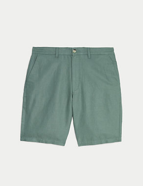Linen Blend Chino Shorts Image 2 of 7