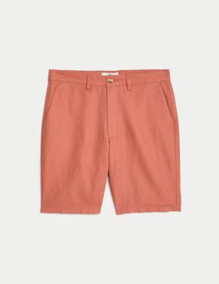 Linen Blend Chino Shorts Image 2 of 6