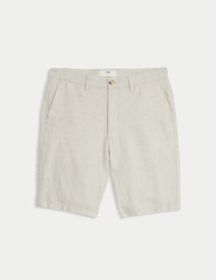 Linen Blend Chino Shorts Image 2 of 6