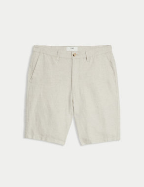 Linen Blend Chino Shorts Image 2 of 7