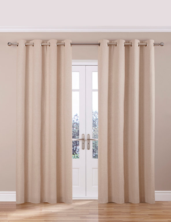 Linen Blend Curtains Image 1 of 2