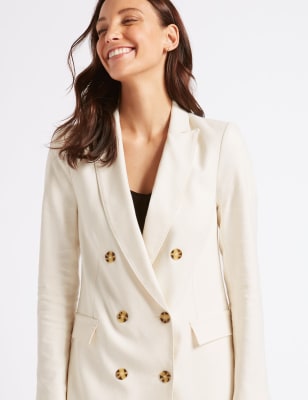 M&s on sale linen blazer