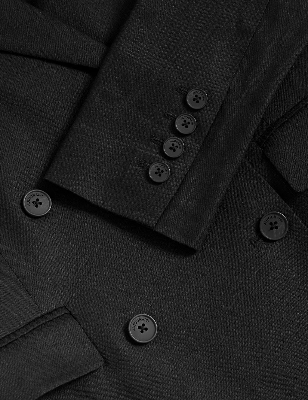 Linen Blend Double Breasted Blazer 6 of 8