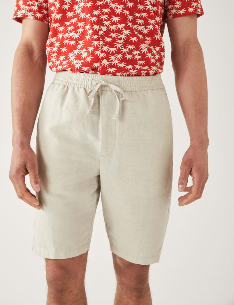 TOBY LINEN COTTON SHORTS – Oxford Shop