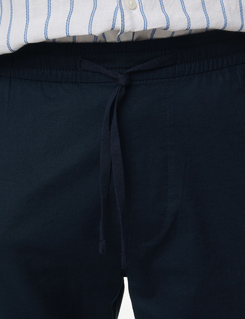 Linen Blend Elasticated Waist Stretch Shorts 5 of 7
