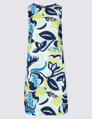 Marks and spencer linen tunic dress sales