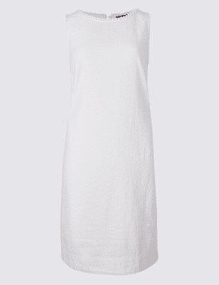 marks and spencer linen tunic dress