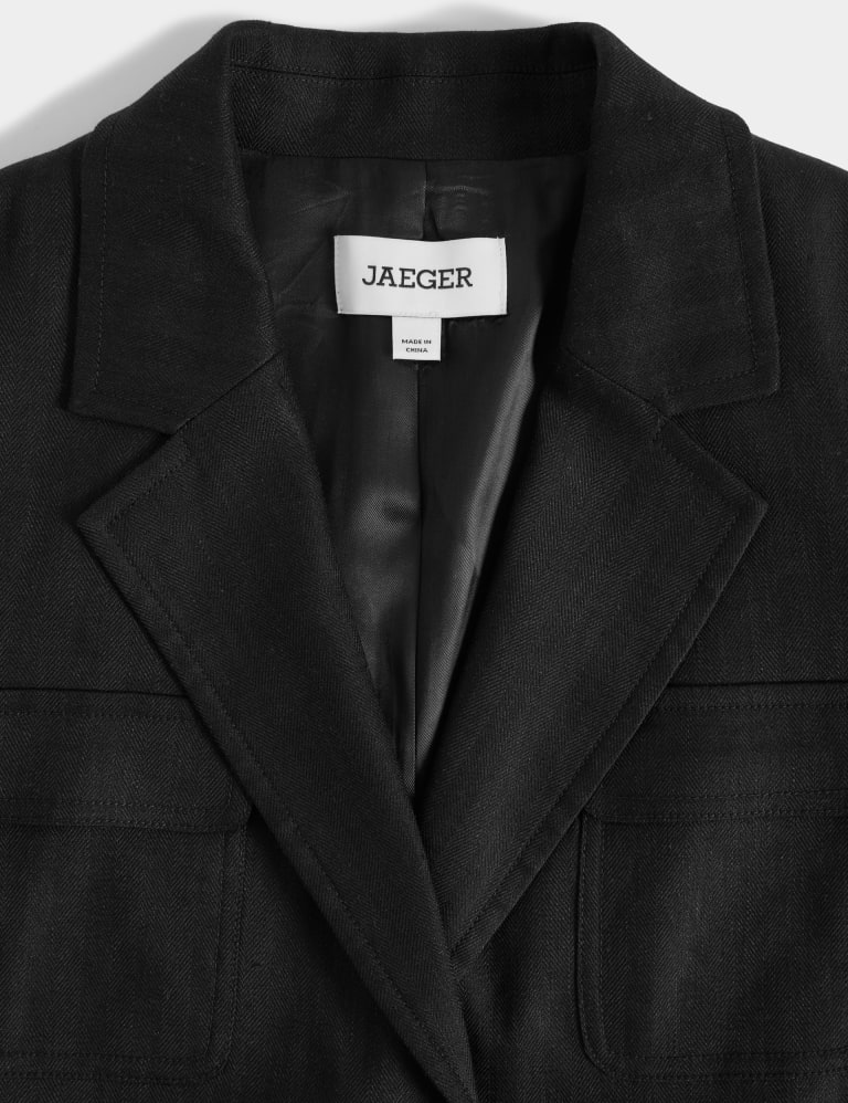 Jaeger herringbone coat sales