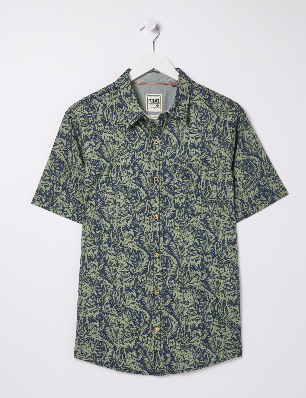 Linen Blend Jungle Print Shirt 1 of 5