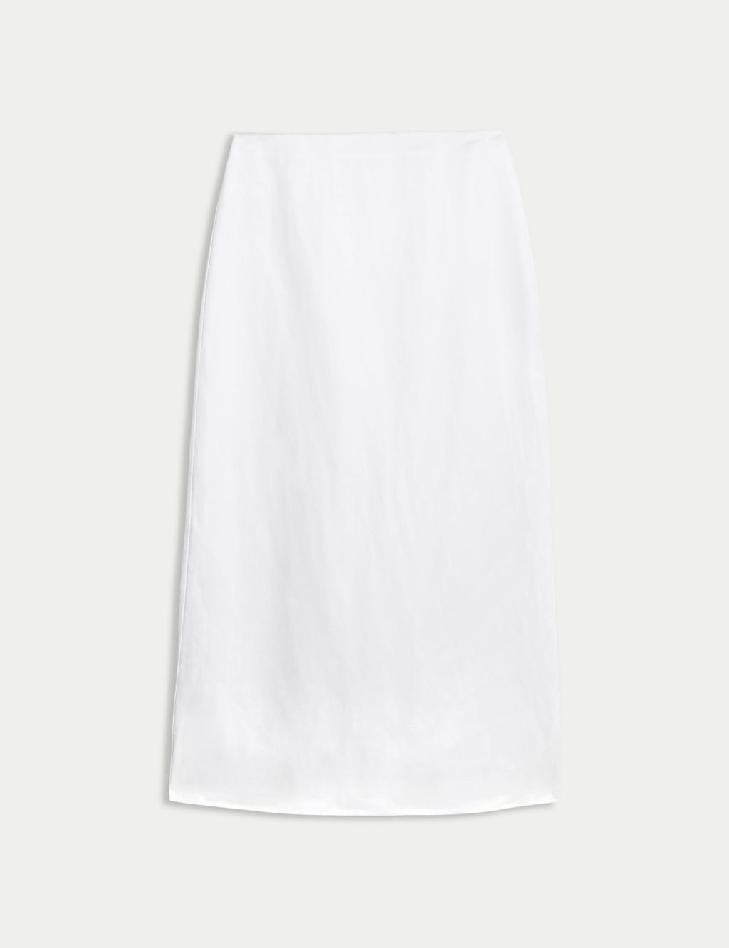 Linen Blend Maxi A-Line Skirt 1 of 6