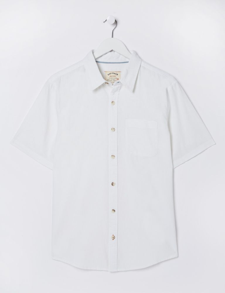 Linen Blend Oxford Shirt 2 of 4